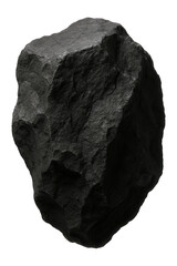 Obraz premium Irregularly shaped basalt rock with a rough surface and dark gray color