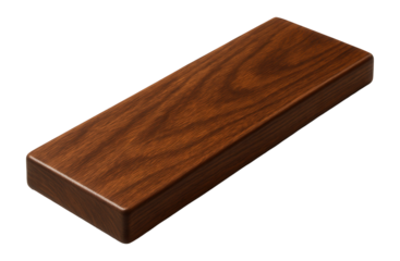 Wooden wine rack slat with flat profile and smooth edges