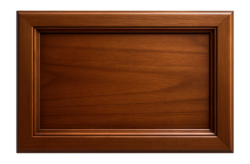 Wooden nightstand drawer front with flat panel and smooth finish