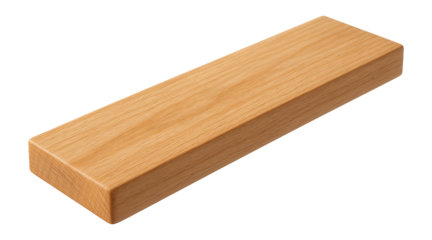 Wooden laundry basket slat with flat profile and smooth surface