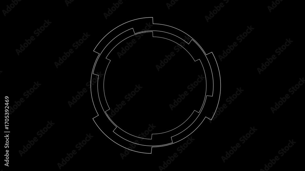 Poster circle interface hud elements