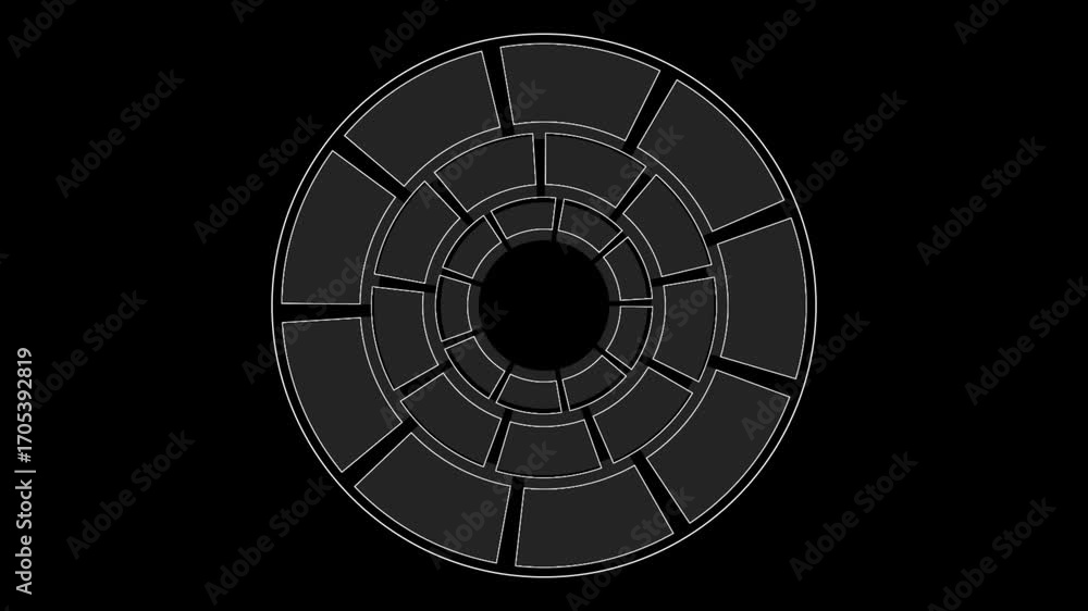 Poster circle interface hud elements