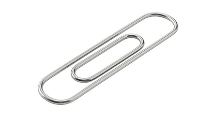 Silver metal paperclip office supply 4.