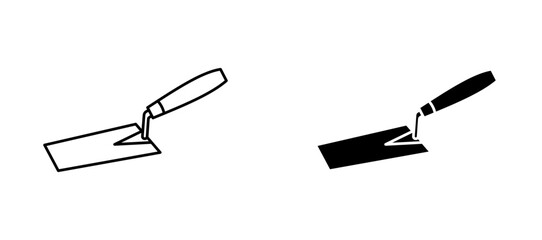 Trowel icons set for apps and web.