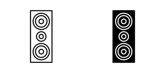 Soundbox icons set for apps and web.