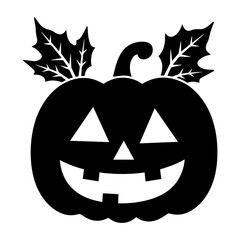 Halloween pumpkin silhouette Images