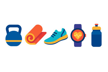 Fitness equipment and accessories for healthy lifestyle and exercise