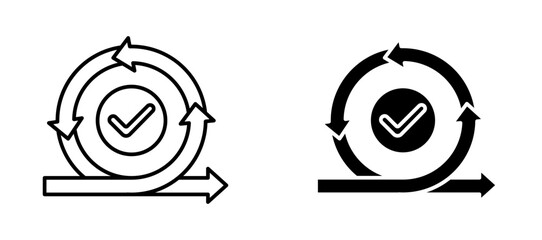 Iteration icons set for apps and web.