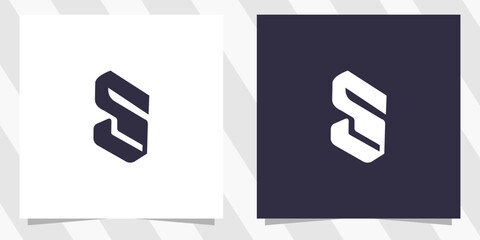 letter s logo design vector