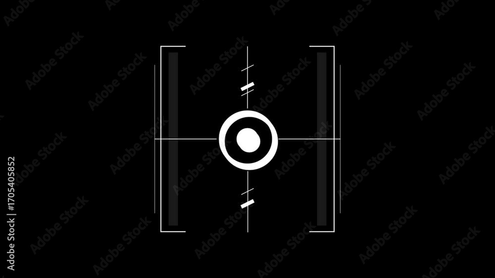 Poster target and points hud elements