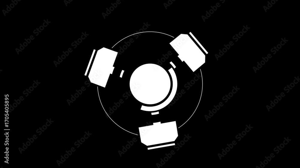 Poster target and points hud elements