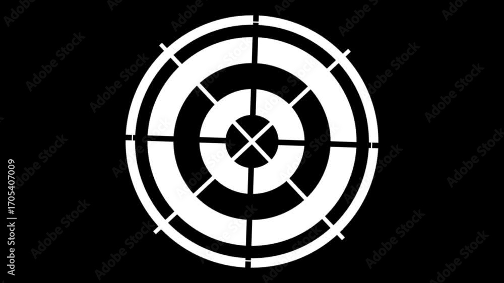 Poster target and points hud elements