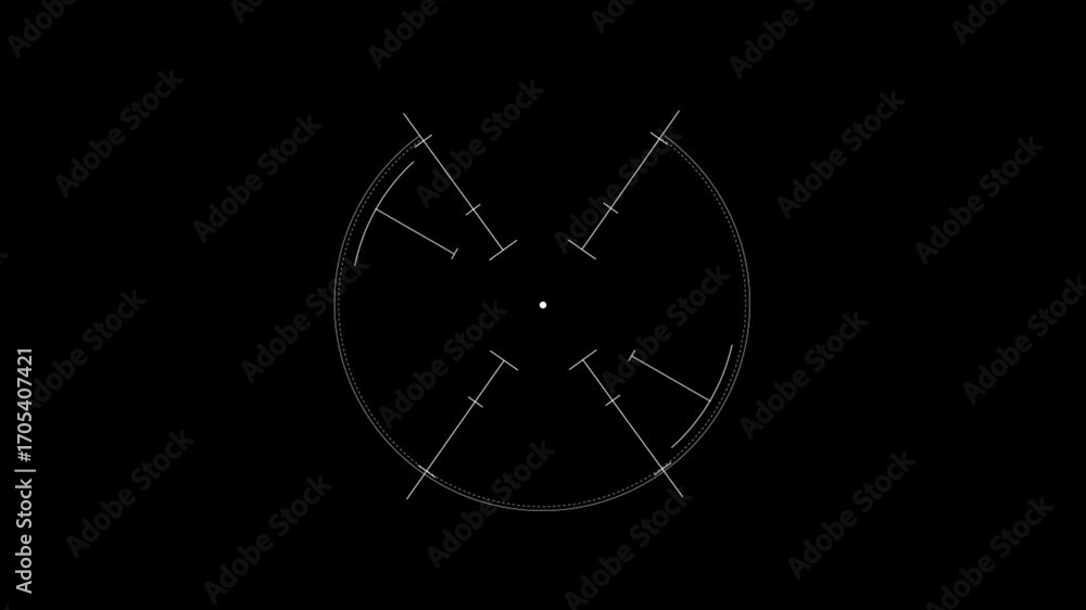 Poster target and points hud elements