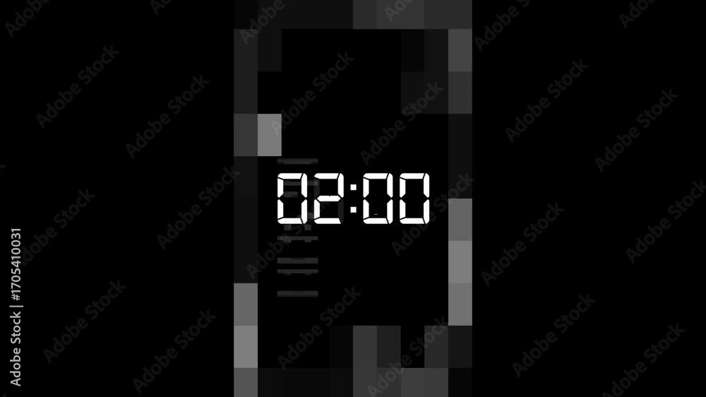 Poster digital timer hud elements