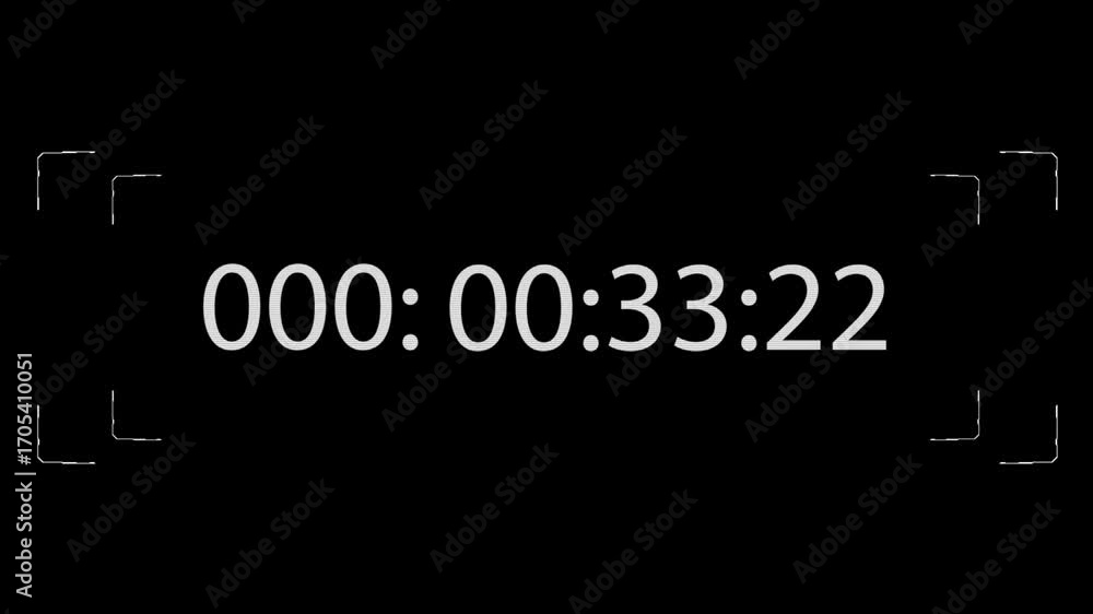 Aufkleber digital timer hud elements