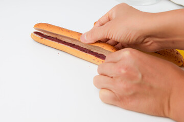 Purple Sweet Potato Breadsticks