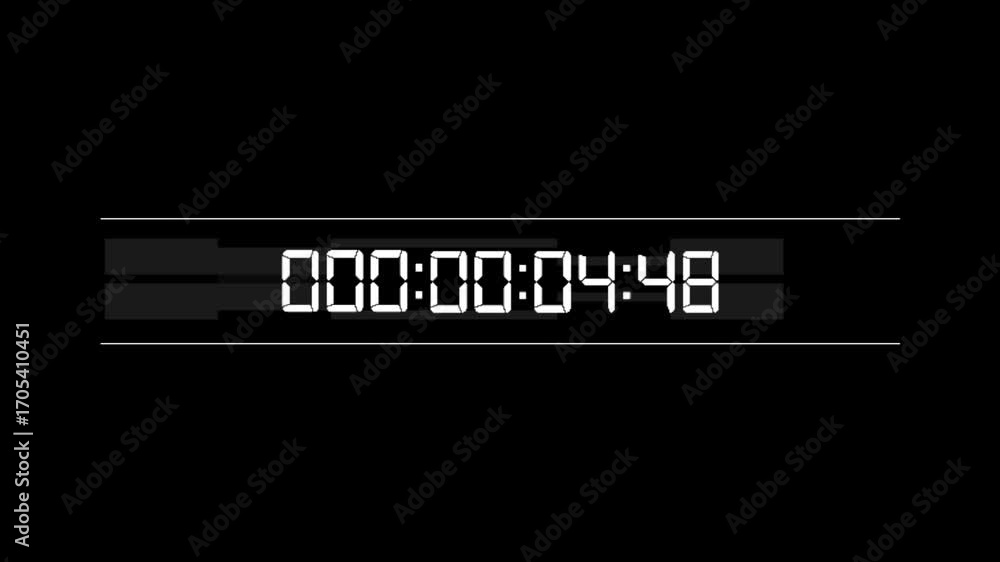 Poster digital timer hud elements