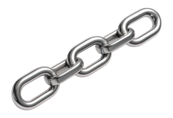 Chain with alternating connector and plain links
