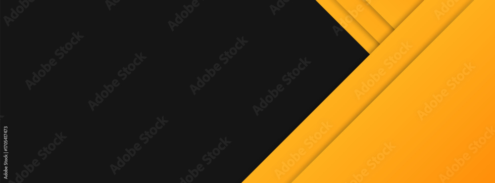 Poster abstract black and yellow abstract background with bold geometric diagonal shapes.