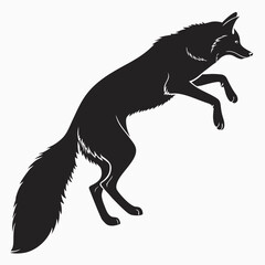 silhouette of a wolf