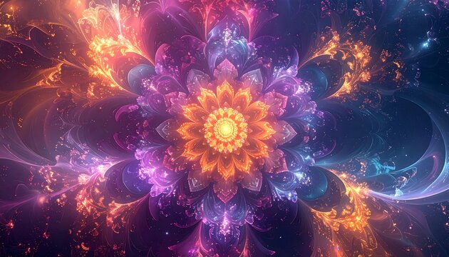 Abstract fractal flower (2)