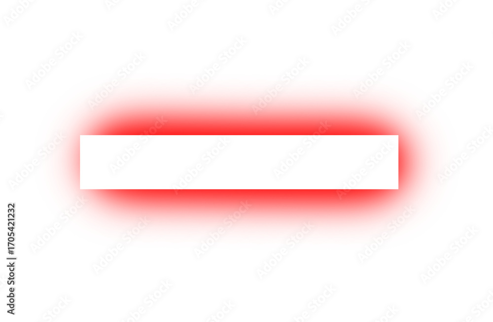 Poster glowing red rectangle frame on transparent backdrop a vibrant design element for modern graphic proj