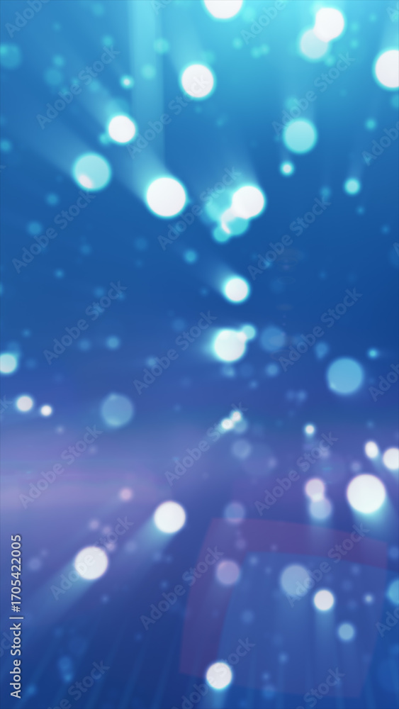 Aufkleber a burst of light in shades of blue, creating a dreamy and otherworldly scene with sparkling particle