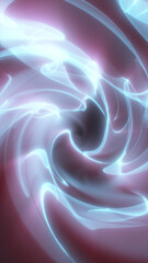 Smooth, swirling waves of light blue and rose tones blend in an abstract, luminous vortex