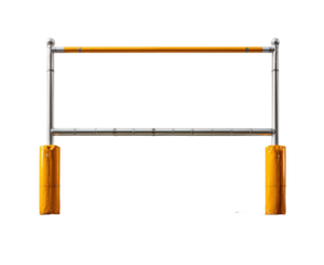 Obstacle course setup training facility equipment display static view isolated on transparent background, png