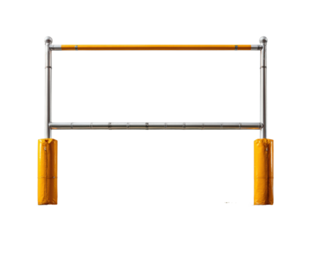 Obstacle course setup training facility equipment display static view isolated on transparent background, png