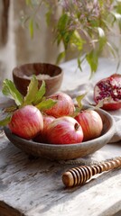 still life with apples and fruits