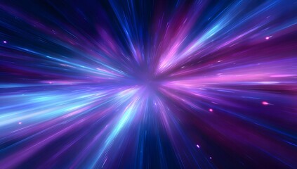 Abstract speed of light warp tunnel in space