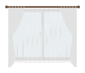  Lace curtain illustration