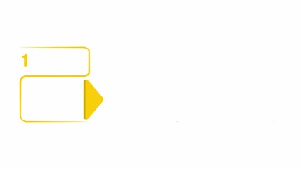 animated video of 3, 4 and 5 steps business infographics multicolor shape for workflow, presentation, 4k animation - Powered by Adobe