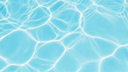Refreshing blue water with sun reflections, perfect for summer.