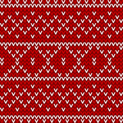 seamless knitted scandinavian pattern