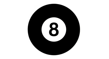 Embrace the Mystery with a Classic Eight Ball Symbol of Fate and Fortune, Perfect for Gaming Enthusiasts and Trendsetters Alike, Add a Touch of Nostalgia to Your Projects Now