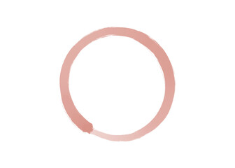 hand drawn red circle sign