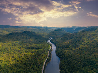 mountain landscape in the morning