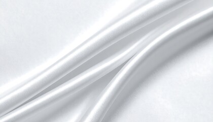 Smooth white silk fabric folds (2)