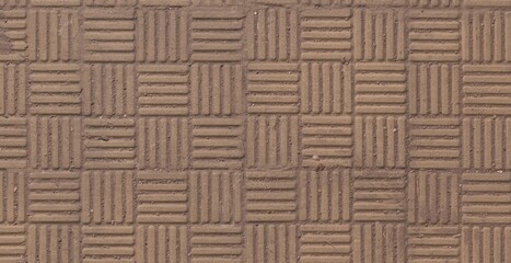 Textured Warm Brown Square Grid Pattern