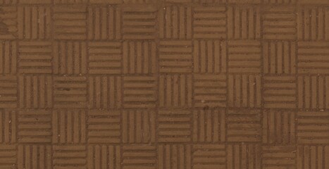 Textured Warm Brown Square Grid Pattern