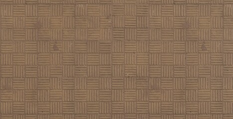 Textured Warm Brown Square Grid Pattern