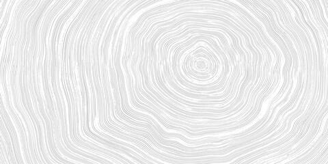 Log cut, wood texture, tree rings pattern, shades of gray, rough vector background