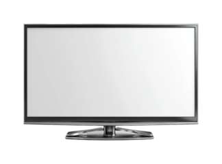 Television display in modern living room electronics scene minimalist environment isolated on transparent background, png