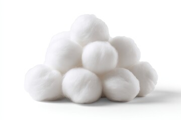 A cluster of fluffy white cotton balls
