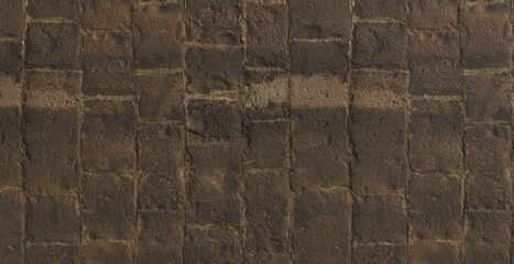 Fototapeta premium High Quality Seamless Dark Gray Rough Stone Brick Texture