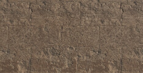 High Quality Seamless Dark Gray Rough Stone Brick Texture