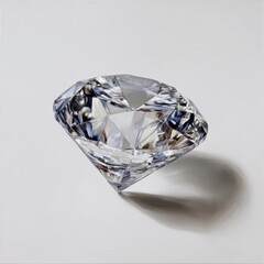 A highly detailed, realistic diamond