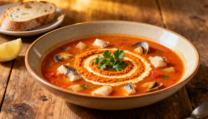 soup with meatballs